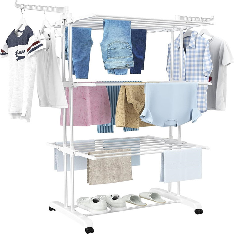 DREAMSOULE Stainless Steel Freestanding Drying Rack Wayfair.co.uk